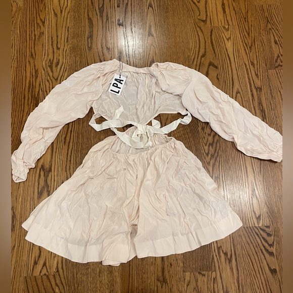 LPA Women’s Small Long Sleeved Open Back Mini Dress - NWT - Picture 2 of 3